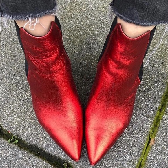 Anine Bing Shoes - ANINE BING Stevie Kitten Heel Pointed Toe Booties